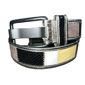 Via Spiga  Women’s‎ Multi Color Genuine Leather Belt Size Medium 30”-33”